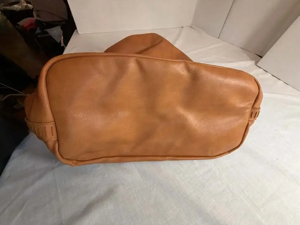 Universal Thread Brown Faux Leather Slouchy Hobo Shoulder Bag